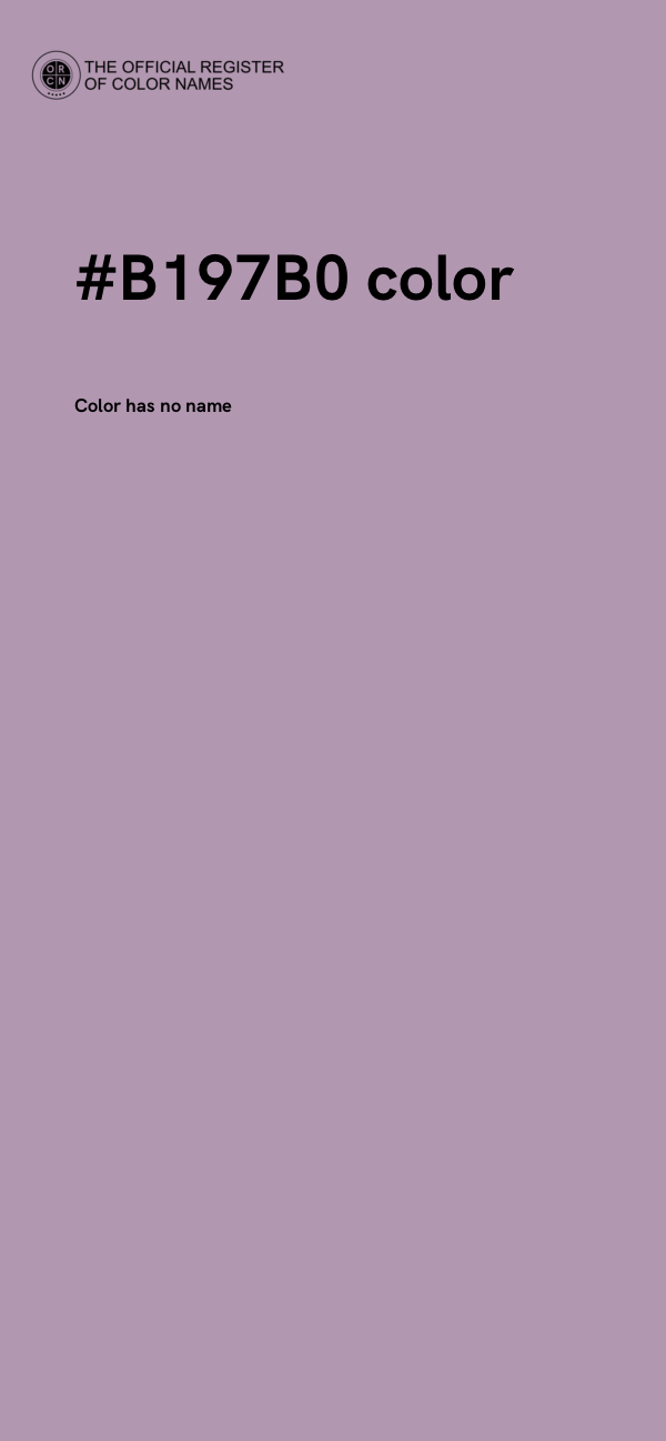 #B197B0 color image