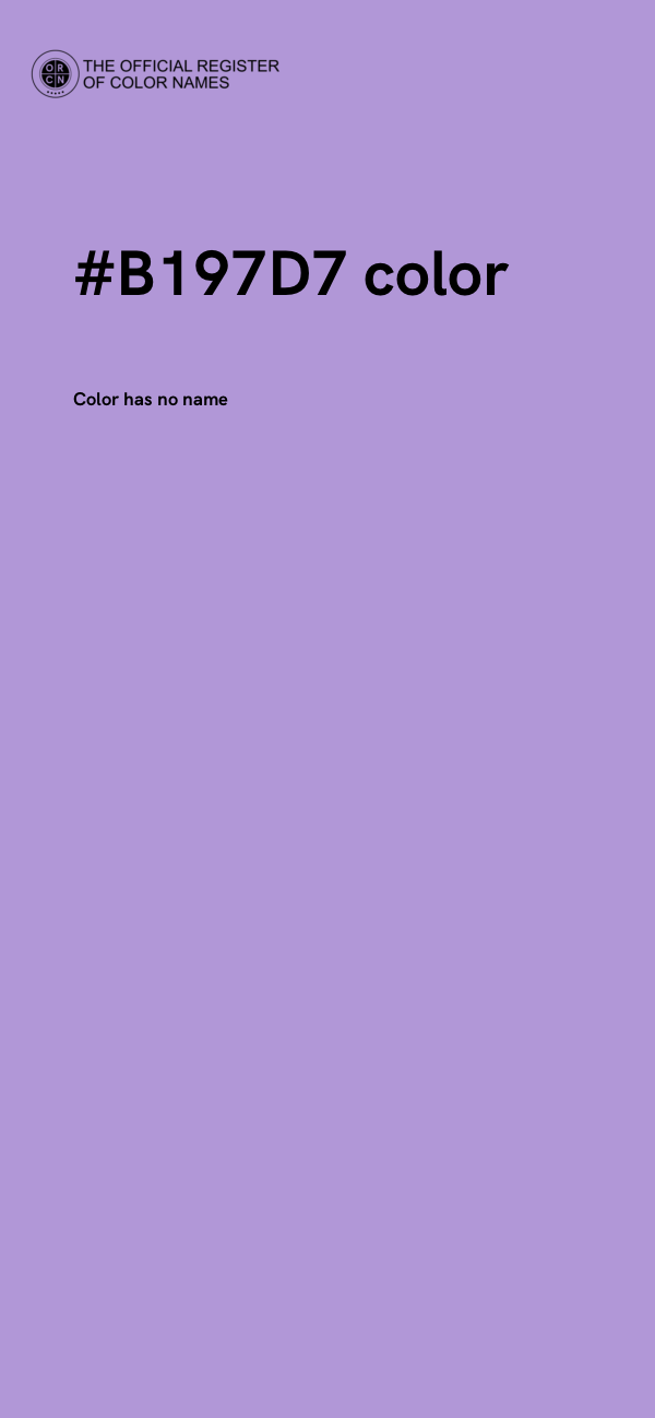 #B197D7 color image