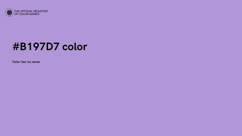 #B197D7 color image