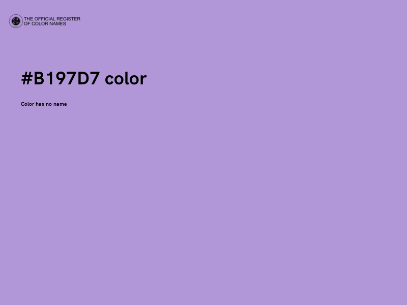 #B197D7 color image
