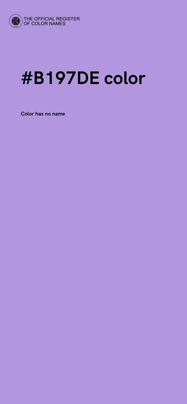 #B197DE color image
