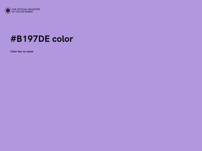 #B197DE color image