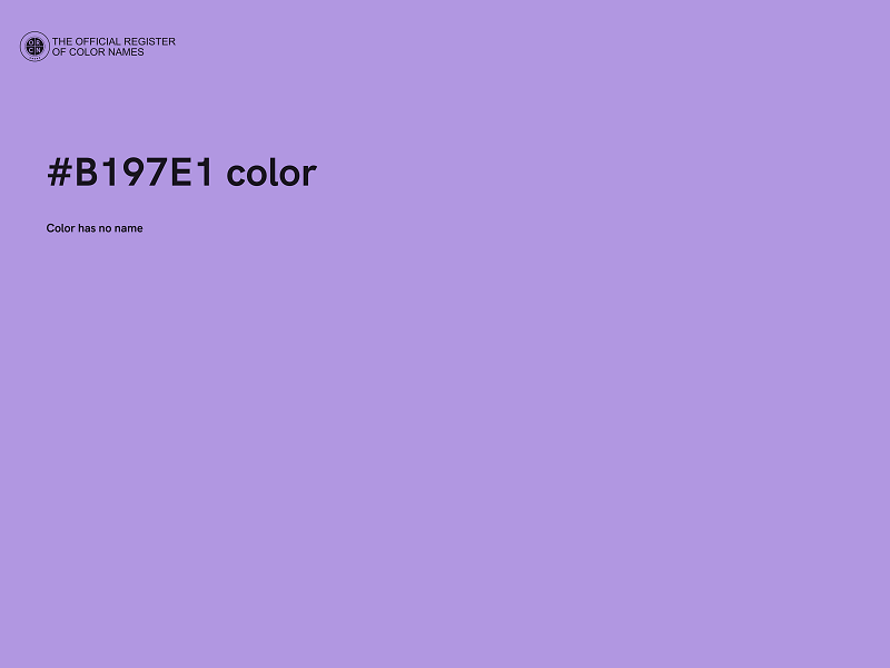 #B197E1 color image