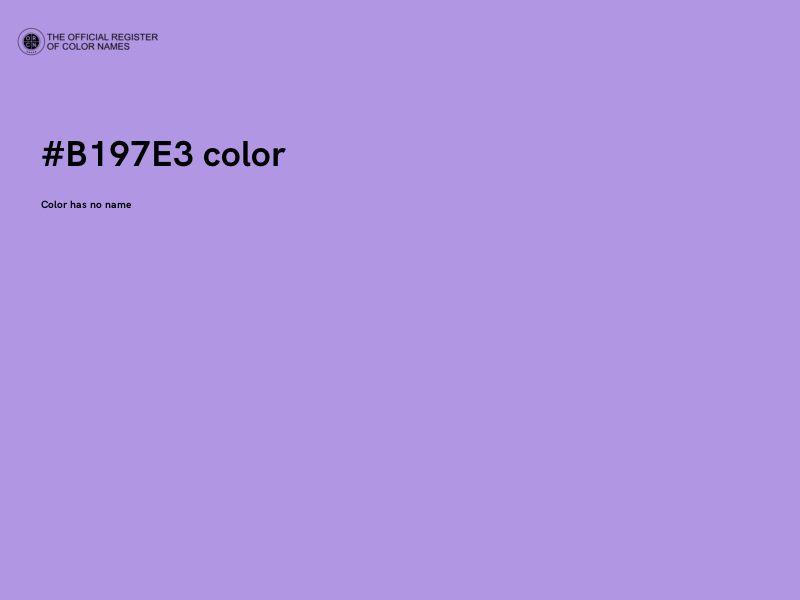 #B197E3 color image