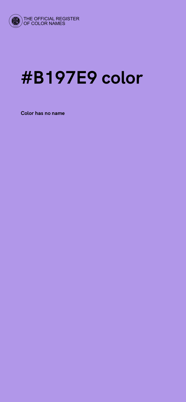 #B197E9 color image