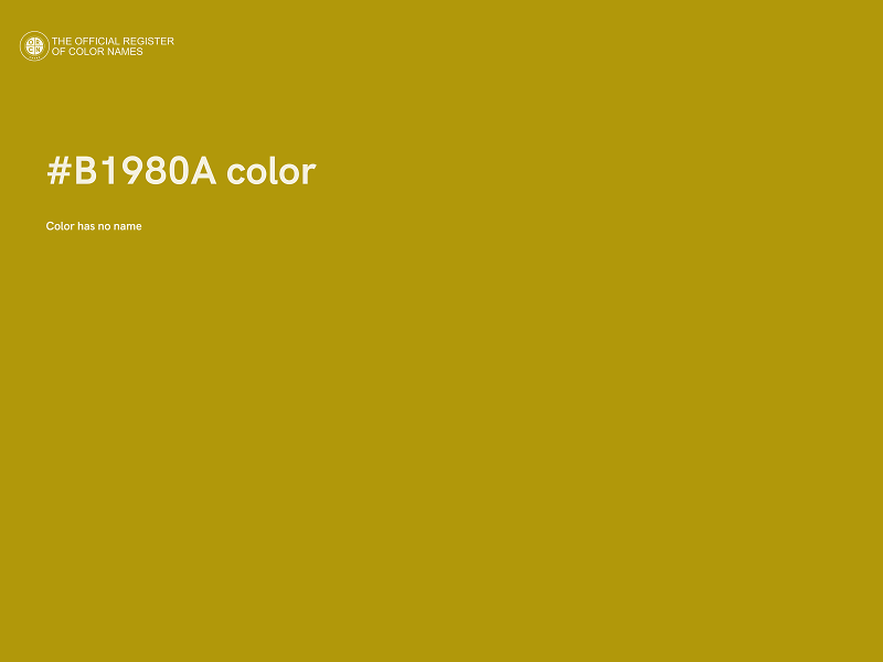 #B1980A color image