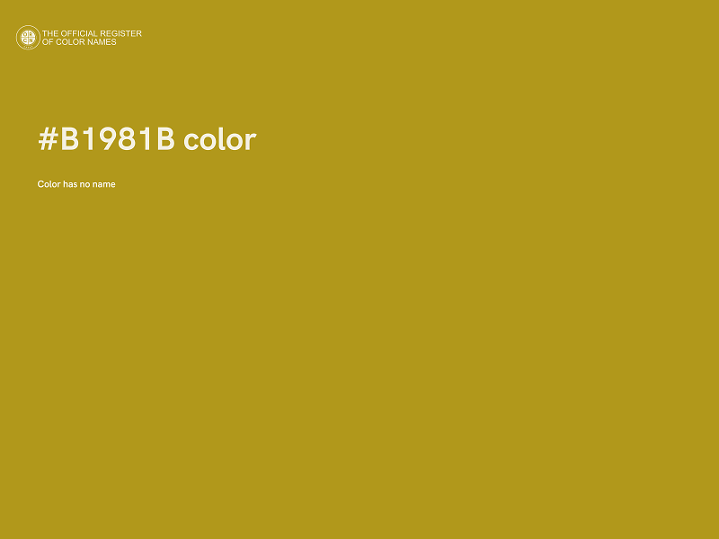 #B1981B color image