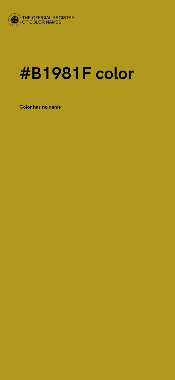 #B1981F color image