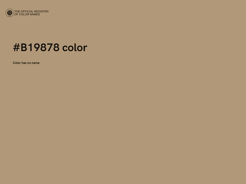 #B19878 color image