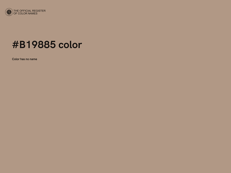 #B19885 color image