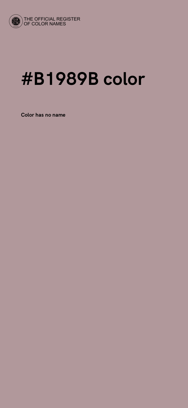 #B1989B color image