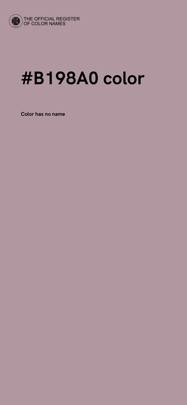 #B198A0 color image