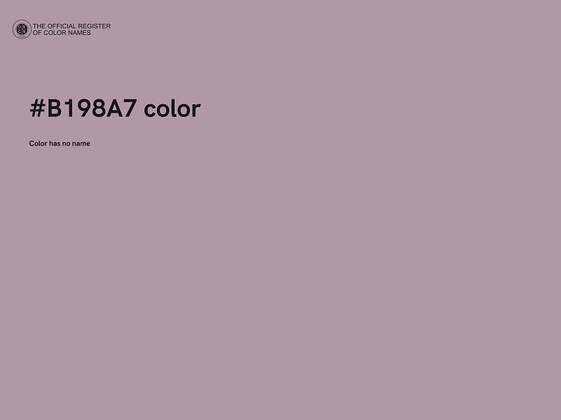 #B198A7 color image