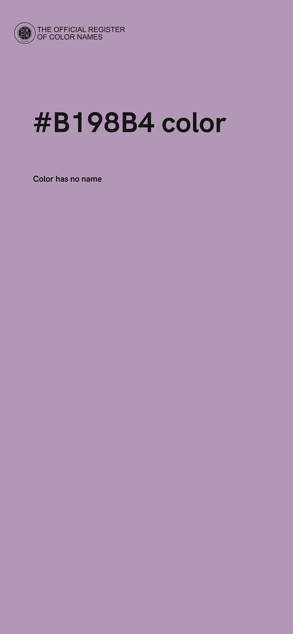 #B198B4 color image