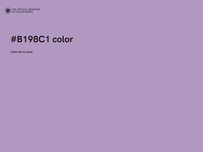 #B198C1 color image