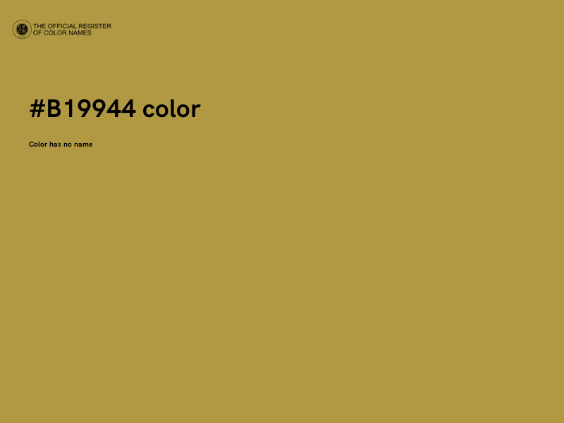 #B19944 color image