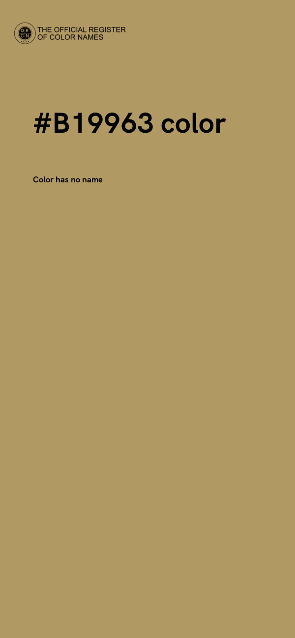 #B19963 color image