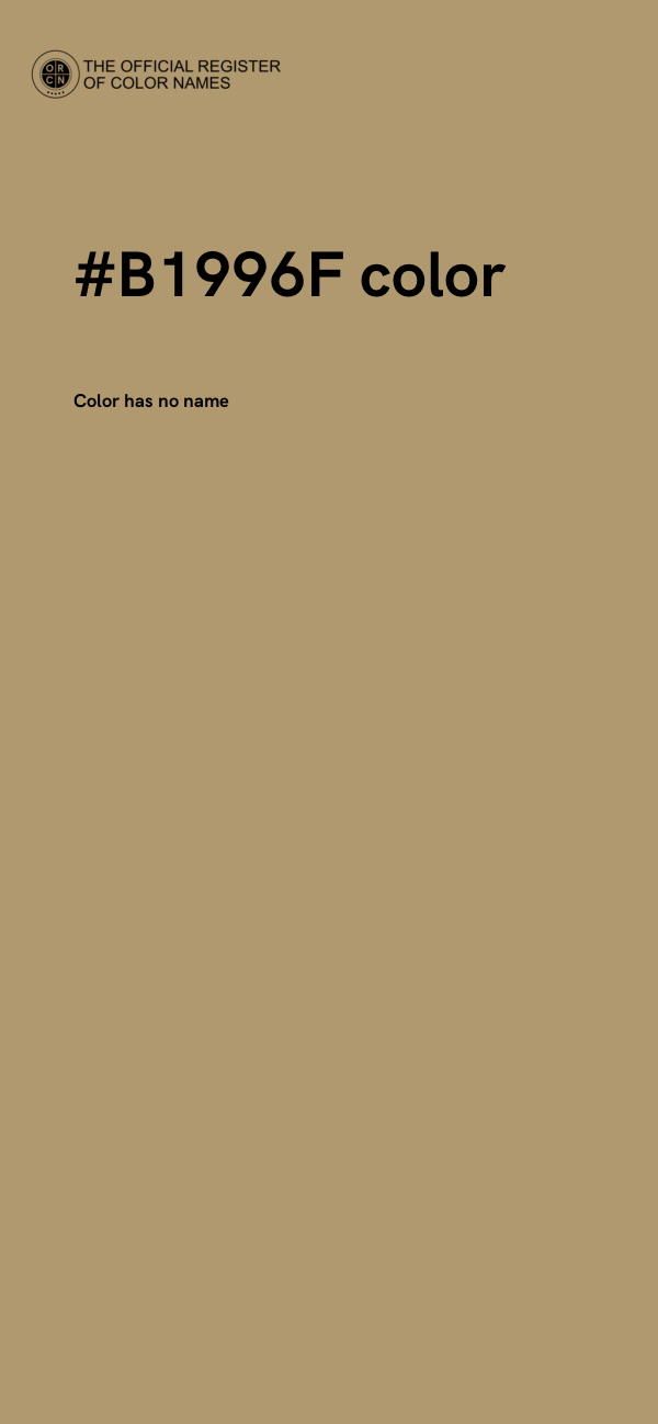 #B1996F color image