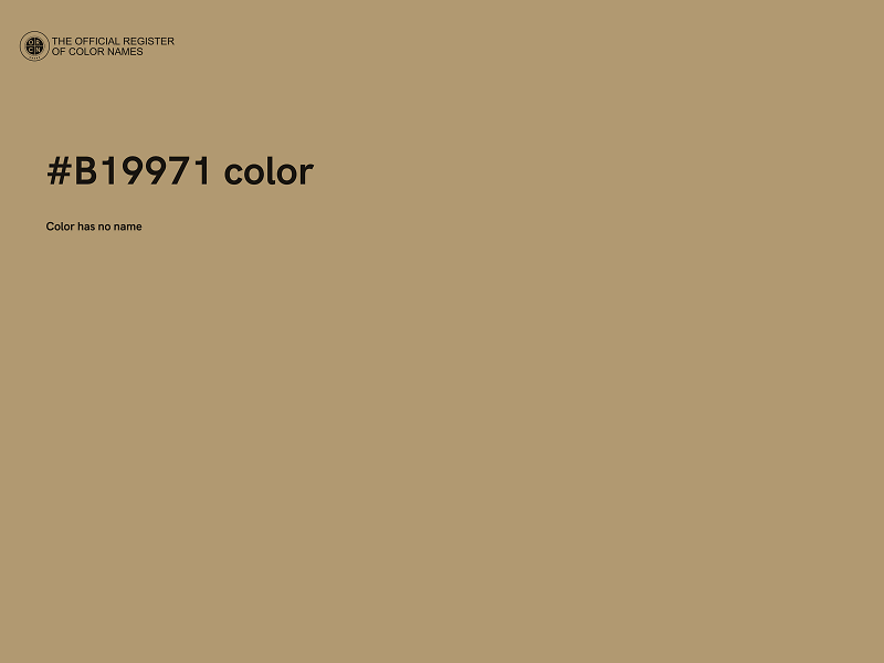 #B19971 color image