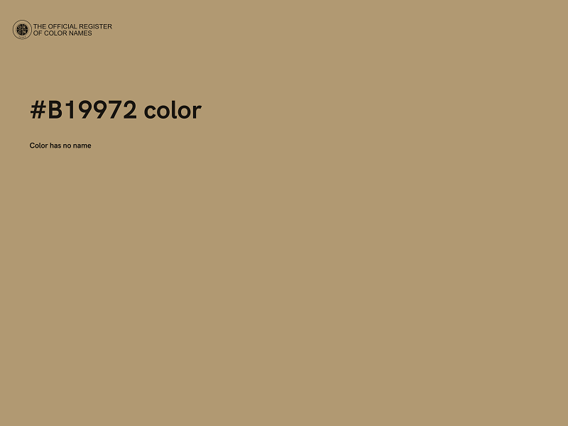 #B19972 color image