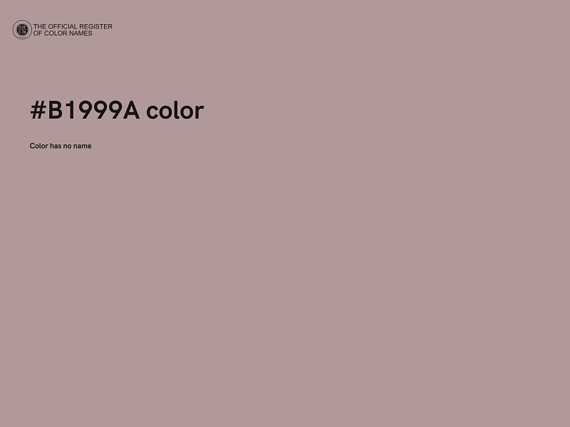 #B1999A color image