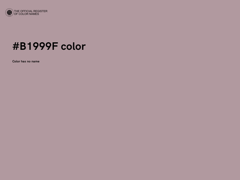 #B1999F color image