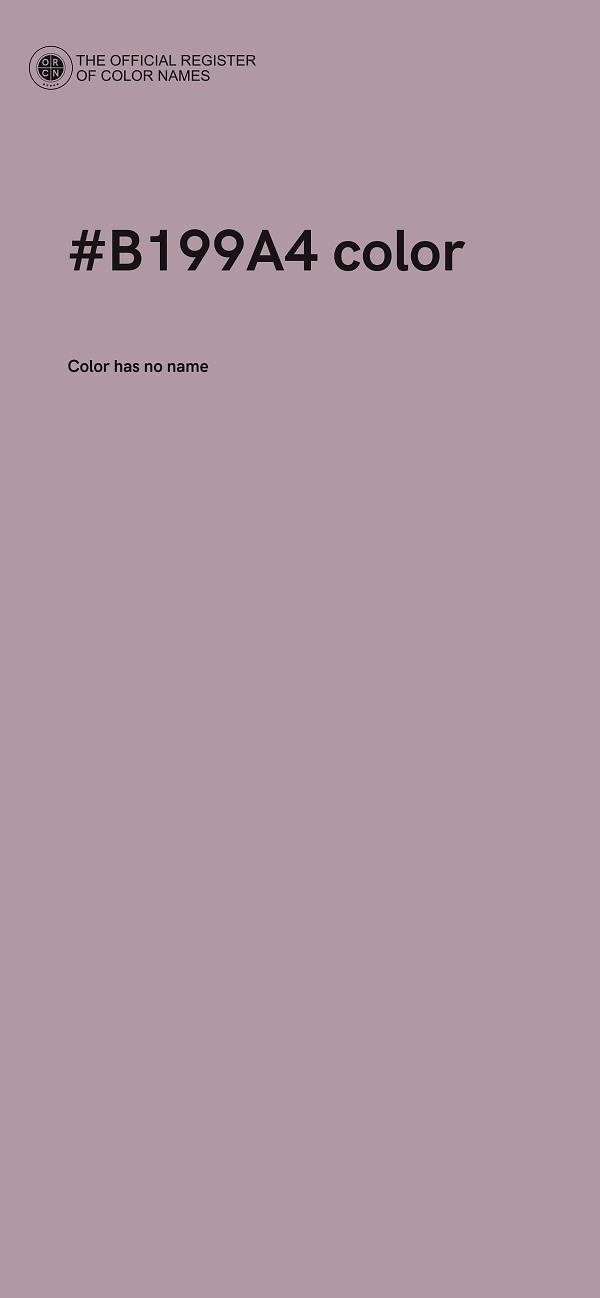 #B199A4 color image