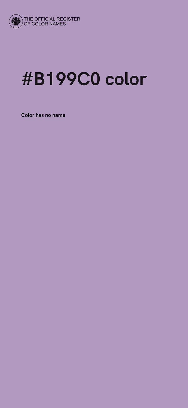 #B199C0 color image