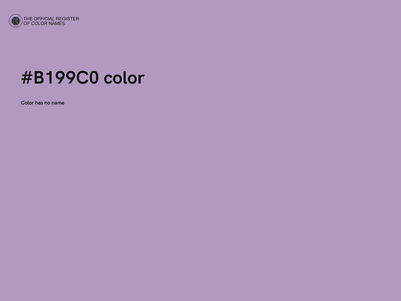 #B199C0 color image