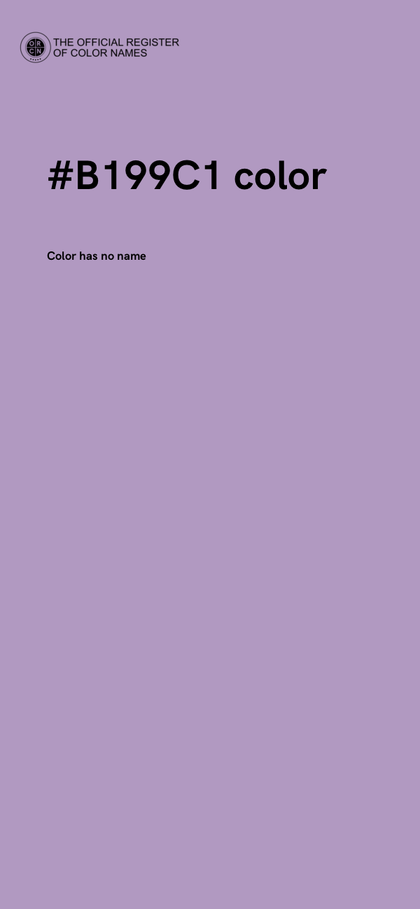 #B199C1 color image