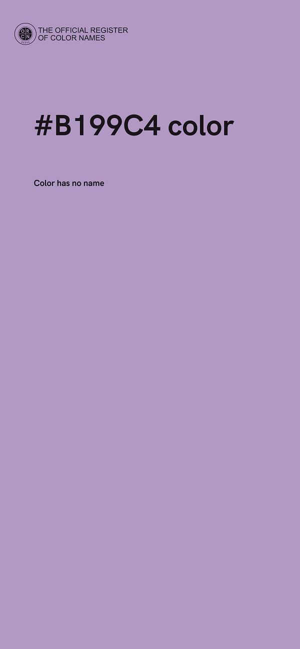 #B199C4 color image