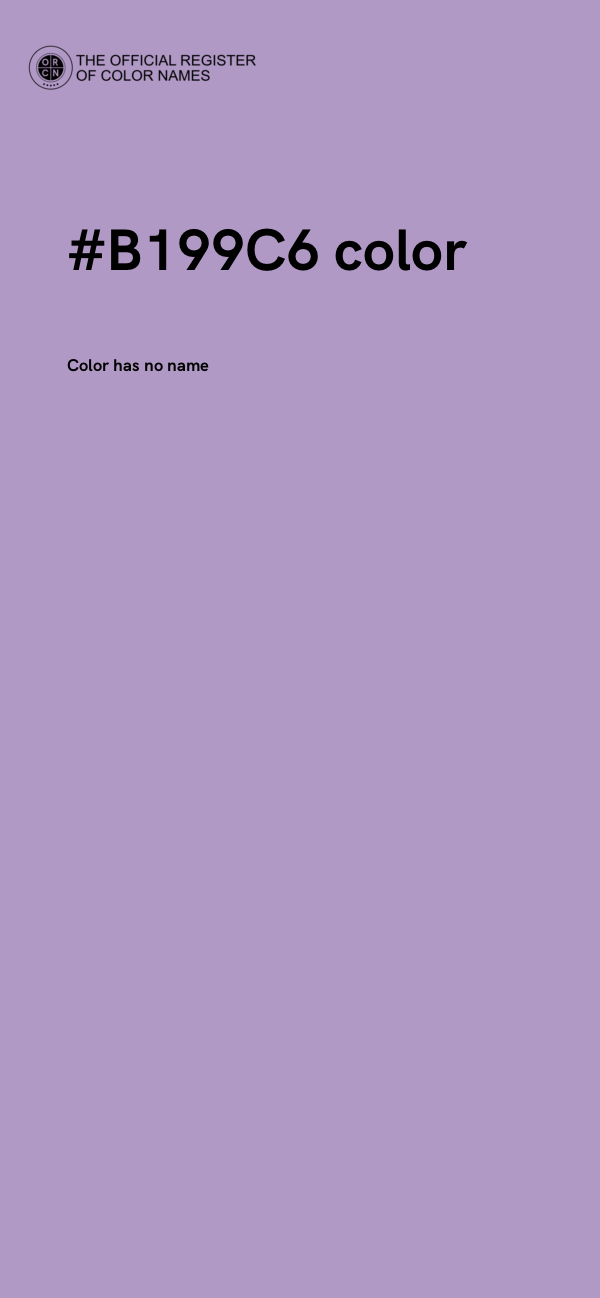 #B199C6 color image