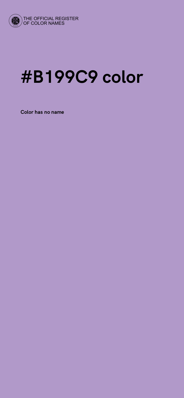 #B199C9 color image