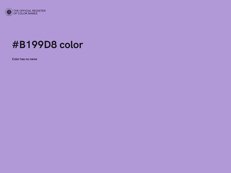 #B199D8 color image