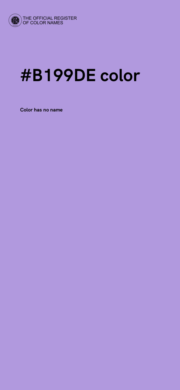 #B199DE color image
