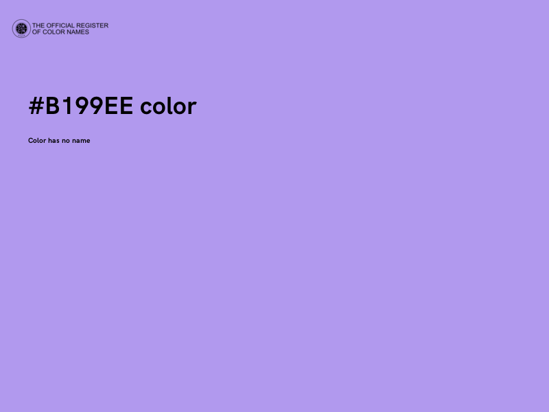 #B199EE color image