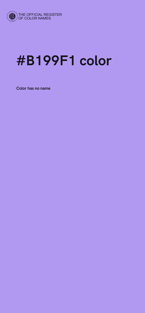 #B199F1 color image