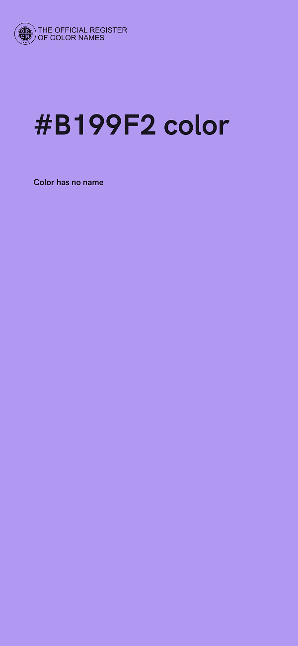 #B199F2 color image