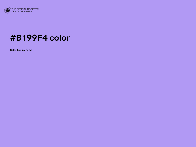 #B199F4 color image