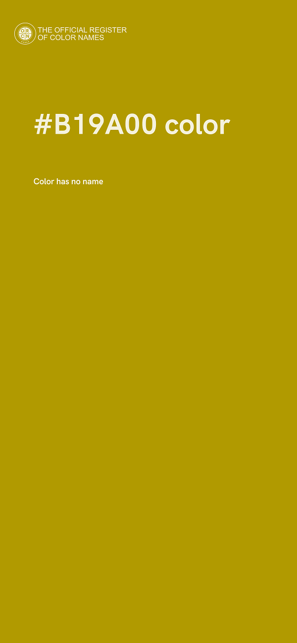 #B19A00 color image