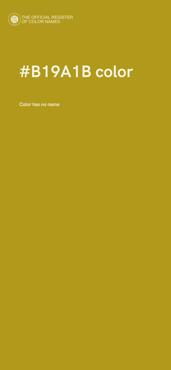 #B19A1B color image