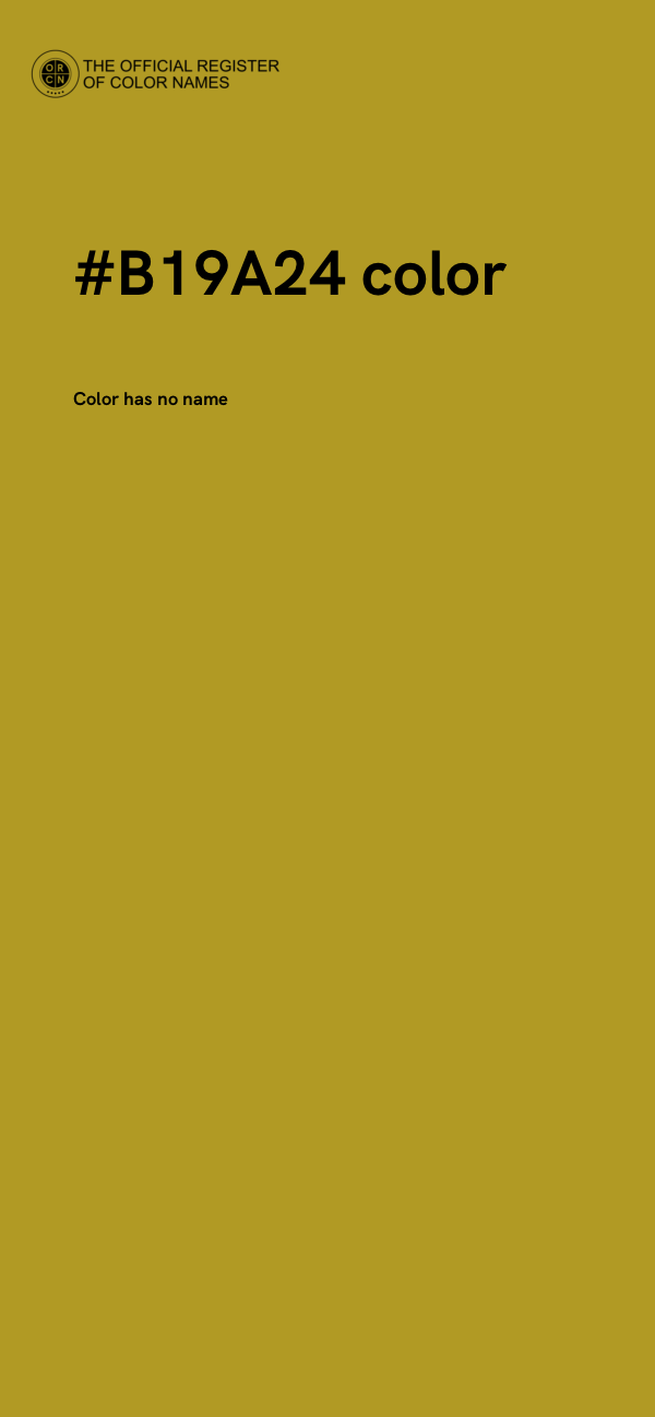 #B19A24 color image