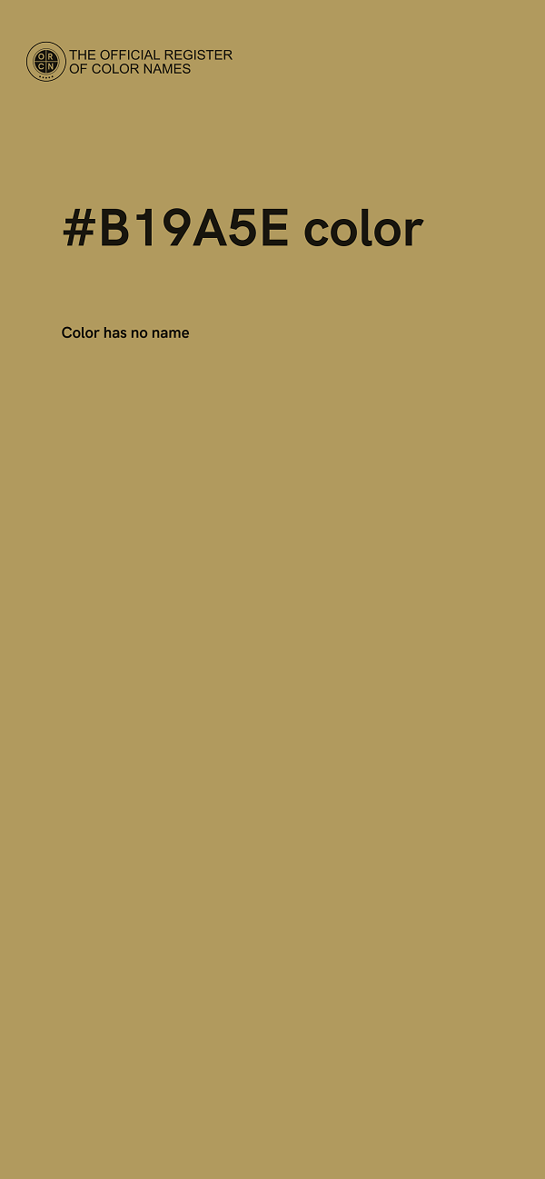 #B19A5E color image