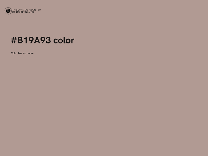 #B19A93 color image