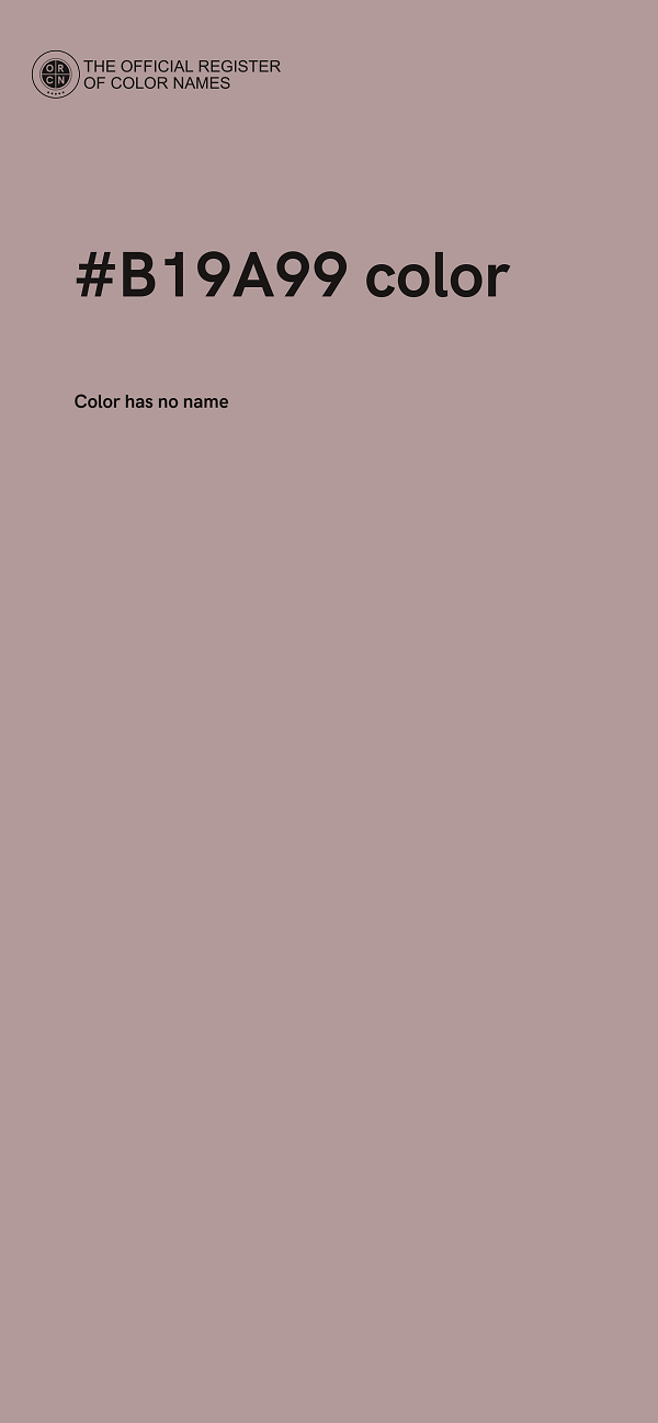 #B19A99 color image