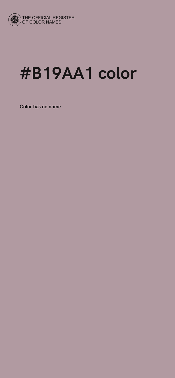 #B19AA1 color image