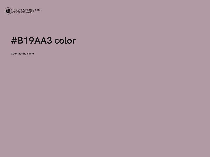 #B19AA3 color image