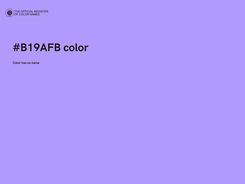 #B19AFB color image