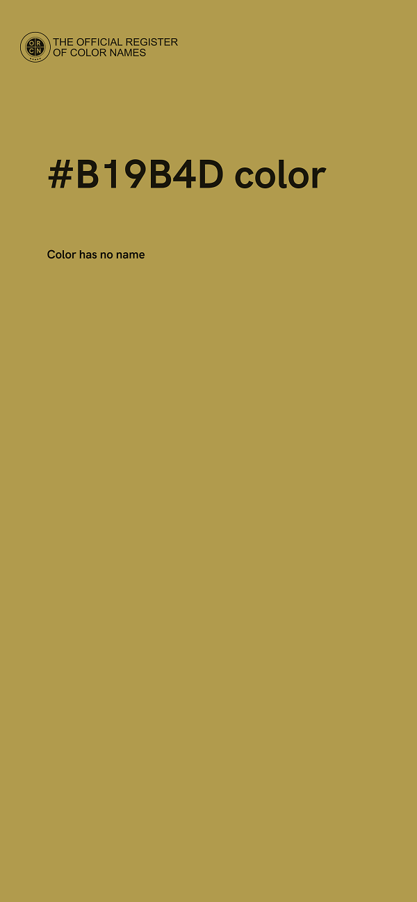#B19B4D color image