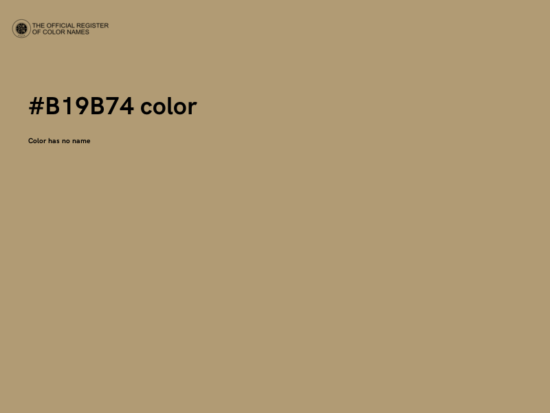 #B19B74 color image